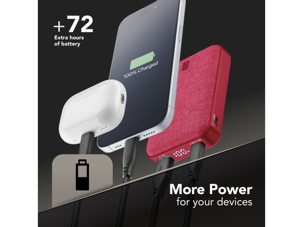 Cellularline 8018080491054, 10000 mAh, Röd