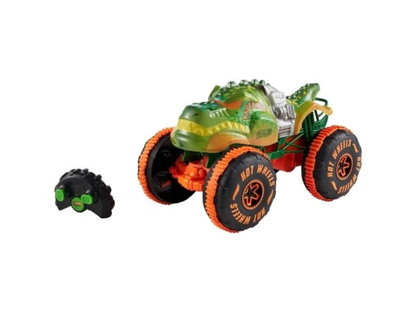 Hot Wheels Monster Trucks 1:15 Scale RAGEASAUR RC Vehicle, Monster truck, 4 vuosi/vuosia, AAA, Muovi, Monivärinen