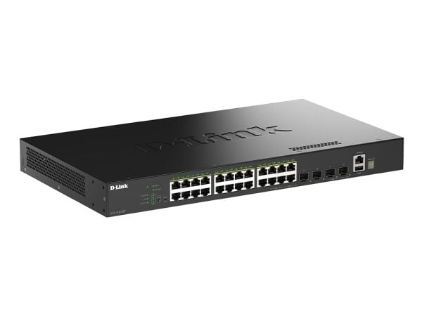 D-Link SmartPro DGS-1530-28P - Switch - smart - 24 x 10/100/1000 (PoE+) + 4 x 10 Gigabit SFP+ - stasjonær, rackmonterbar - PoE+ (370 W)