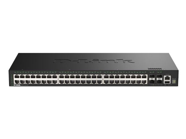 D-Link SmartPro DGS-1530-52 - Switch - smart - 48 x 10/100/1000 + 4 x 10 Gigabit SFP+ - stasjonær, rackmonterbar