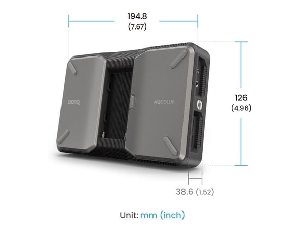 BenQ PVS7 - Hodemontert display - farge - på kamera - 7" - Høyoppløsning