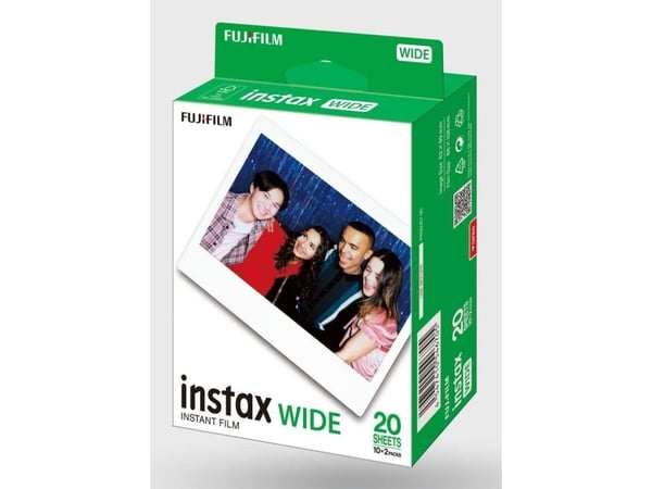 Fujifilm Instax Wide - Hurtigvirkende fargefilm - ISO 800 - 10 eksponeringer - 2 kassetter