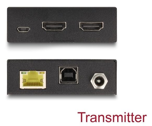 Delock - Sender og mottaker - KVM / lyd / USB-utvider - HDMI - over CAT 6 - USB - opp til 70 m