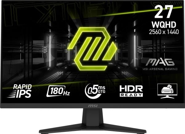 MSI MAG 274QF X24 - LED-valo - pelaaminen - 27" - 2560 x 1440 QHD @ 240 Hz - Fast IPS - 250 cd/m² - 1000:1 - 0,5 ms - 2xHDMI, DisplayPort