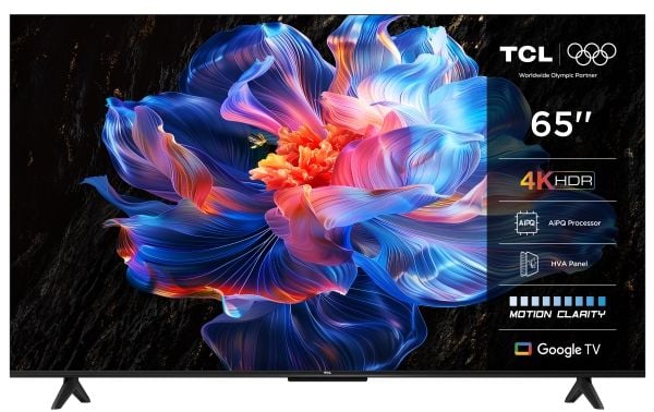 TCL 65P69K - 65" Diagonalklasse (64.5" synlig) - P69K series LED-bakgrunnsbelyst LCD TV - Smart TV - Google TV - 4K UHD (2160p) 3840 x 2160 - HDR -...