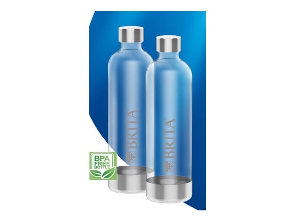 BRITA sodaONE - Vannflaske - 1 L (en pakke 2)