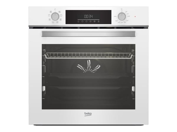 Beko BBIM14300WMS - Ovn - med dampfunksjon - innebygd - fordypning - bredde: 56 cm - dybde: 55 cm - høyde: 59 cm - med selvrens - Klasse A - hvit