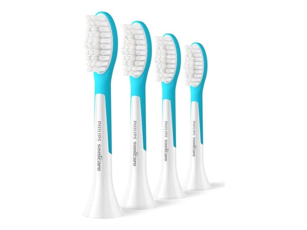 Philips Sonicare For Kids HX6044 - Utskiftningsbørstehode - for tannbørste - hvit/hav (en pakke 4)