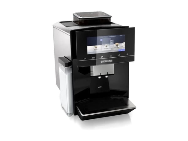 Siemens EQ900 TQ905DF9 - Automatisk kaffemaskin med melkeskummer - 19 bar - svart/rustfritt stål