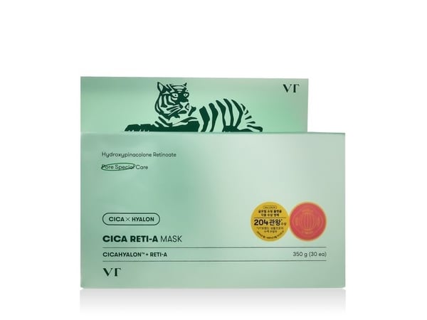 Vt Cosmetics Cica Reti-A Mask Sheet 30 Pcs Retinol Complex for Daily Care Vt Cosmetics Cica Reti-A Mask Sheet 30 Pcs Retinol Complex for Daily Care