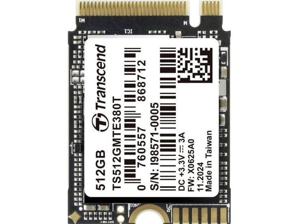 Transcend 1 TB intern M.2 PCIe NVMe SSD TS1TMTE380T (TS1TMTE380T)