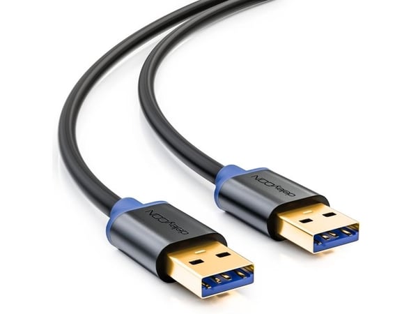 deleyCON MK745, 3 m, USB A, USB A, USB 3.2 Gen 1 (3.1 Gen 1), 5 Gbit/s, Sort
