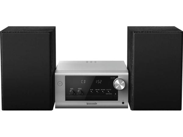 Panasonic SC-PM704 - Mikrosystem - 80 watt (totalt) - sølv