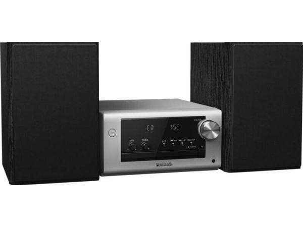 Panasonic SC-PM704 - Mikrosystem - 80 watt (totalt) - sølv