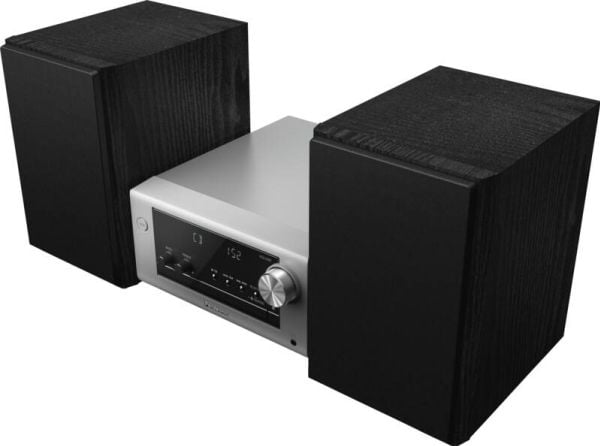 Panasonic SC-PM704 - Mikrosystem - 80 watt (totalt) - sølv