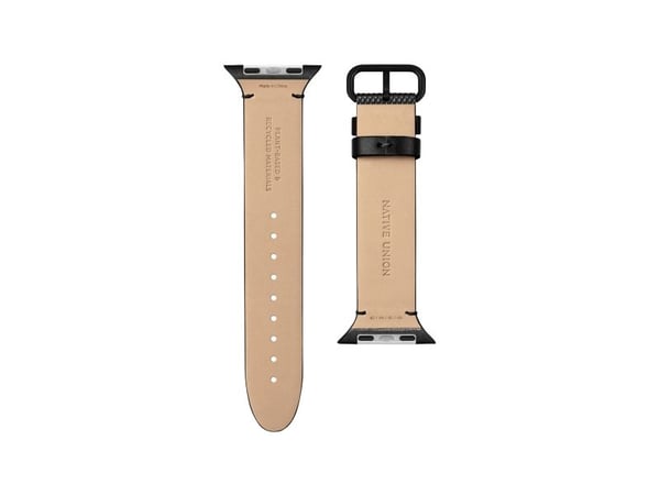 Native Union (Re)Classic, Klockarmband, Apple, Apple Watch (42mm / 44mm / 45mm), Läder, Återvunnen plast, Återvunnen polyester, Rostfritt stål, Ros...