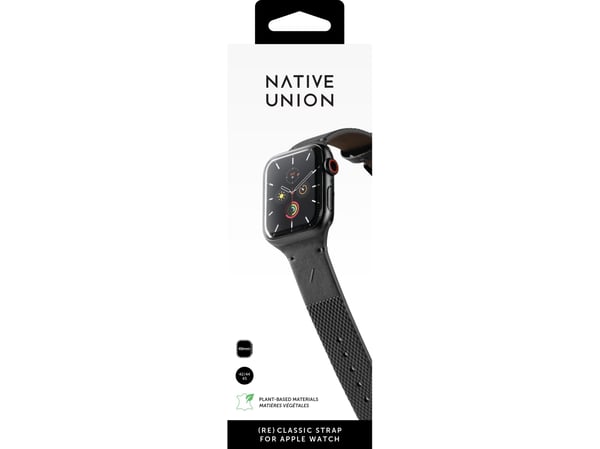 Native Union (Re)Classic, Klockarmband, Apple, Apple Watch (42mm / 44mm / 45mm), Läder, Återvunnen plast, Återvunnen polyester, Rostfritt stål, Ros...
