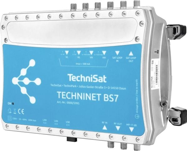 TechniSat Techninet BS7, 950 - 2150 MHz, 75 O, 98 dBµV, 46 - 862 MHz, 45 dB, 16-QAM, 32-QAM, 64-QAM, 128-QAM, 256-QAM