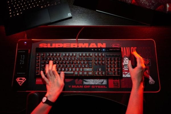 Numskull Games 154923, Sort, Flerfarget, Rød, Bilde, USB-strøm, Antiskliunderlag, Musematte til gaming