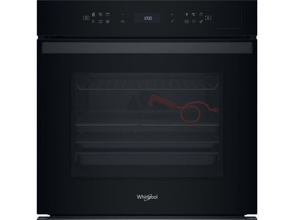 Whirlpool W Collection WOI6A8FPT1SBA - Ovn - med dampfunksjon - innebygd - fordypning - bredde: 56 cm - dybde: 55 cm - høyde: 58.3 cm - med selvren...