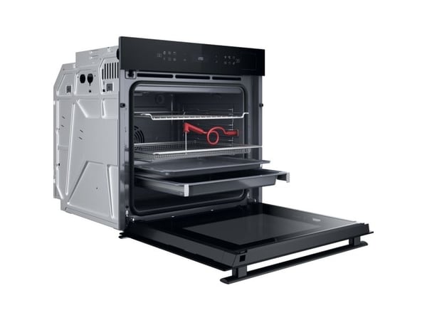 Whirlpool W Collection WOI6A8FPT1SBA - Ovn - med dampfunksjon - innebygd - fordypning - bredde: 56 cm - dybde: 55 cm - høyde: 58.3 cm - med selvren...