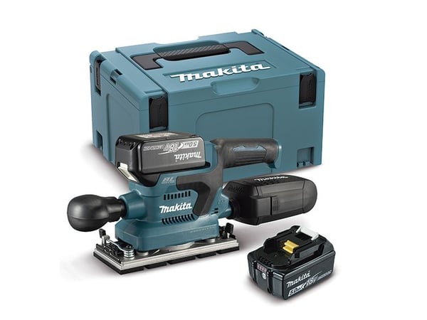 MAKITA.OSCILL SANDLER. 18V 93x185mm DBO380RTJ 2x5Ah