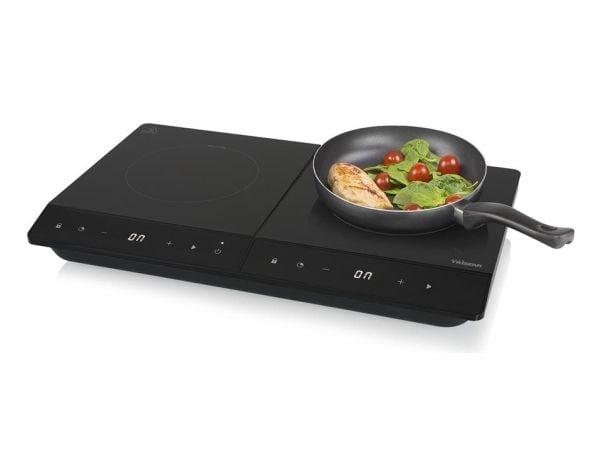 Induktionsplatta Dual IK-6162 19&amp;16cm LCD kosketusnäyttöön