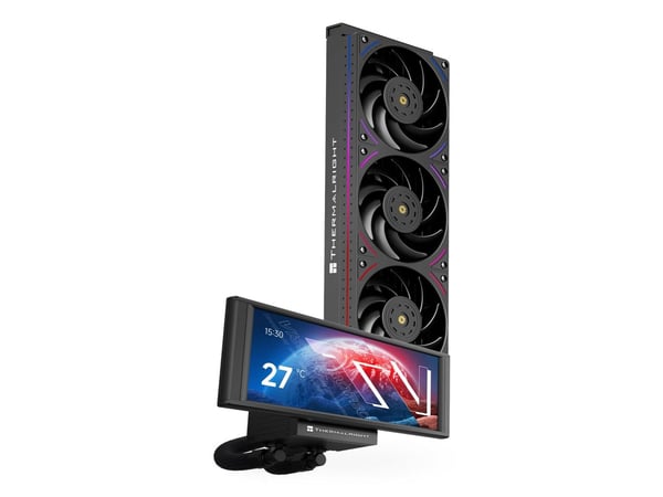 Thermalright Trofeo Vision 360 ARGB BLACK, Jäähdytyslevy/jäähdytin, 36 cm, 69 m³/h, musta