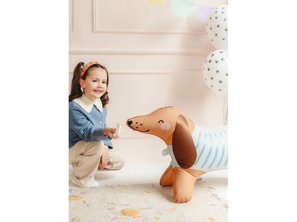 Stående ballongfolie Dachshund 89x58cm blanding 64706