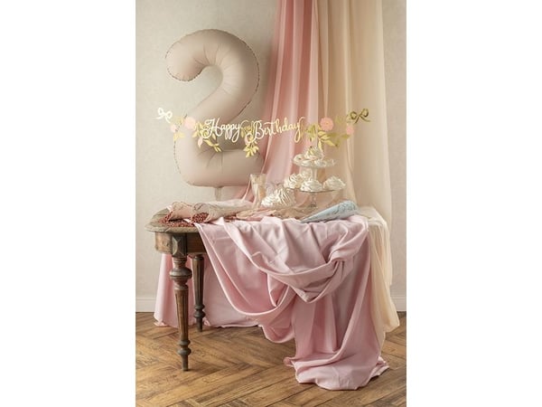 PartyDeco GRL127, Lippuviiri, Paperi, Ruusukulta, 1300 mm