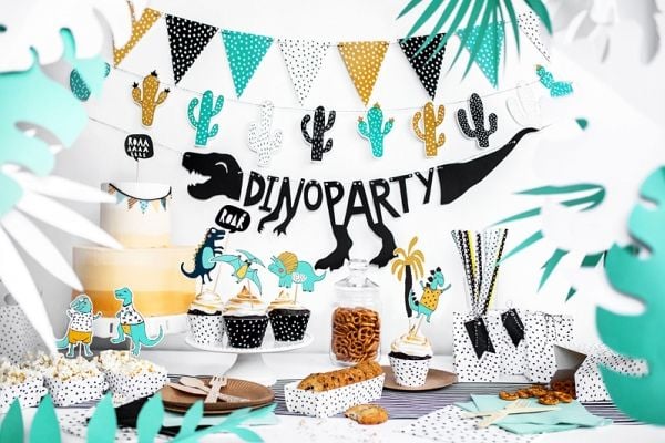 PartyDeco GRL40, Vimpler, Papir, Svart, Party (selskap), Vegg, 900 mm