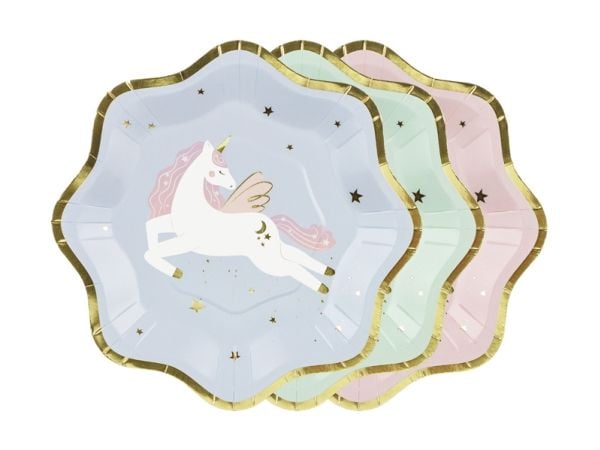 PartyDeco TPP94, Plate, Andre, Papir, Flerfarget, Bilde, 6 stykker