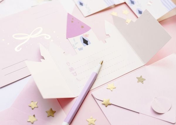 PartyDeco ZPP7, Bursdag, Flerfarget, Rosa, Papir, 6 stykker, 125 mm, 155 mm