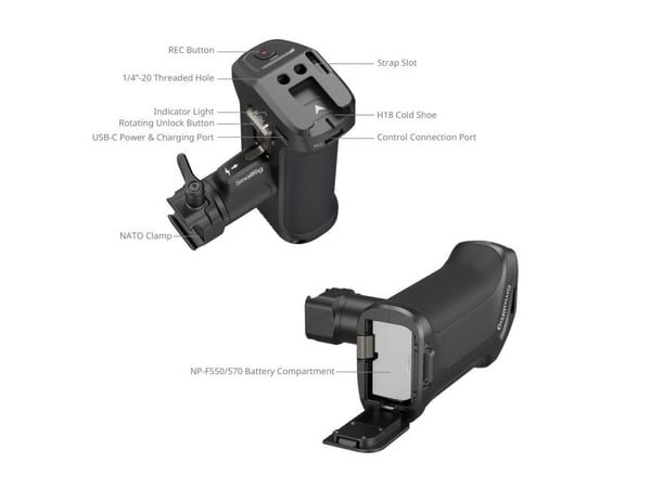 SmallRig 5235, Håndgrep for digitalkamera, Universal, Canon:EOS R3 / R5 / R5 Mark II / R5C / R6 / R6 Mark II / R7 / R8 / R10 / R / R / RP / C70 / R...