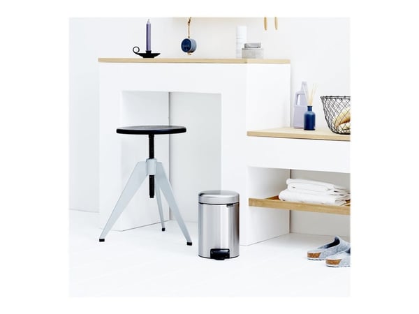 Brabantia newIcon - Søppelbøtte - flipp-lokk - 3 L - fotpedal - mattstål