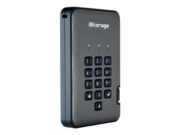iStorage diskAshur PRO² - SSD - kryptert - 1 TB - ekstern (bærbar) - USB 3.1 - 256-bit AES-XTS, 256-bits SHA, FIPS 197 - TAA-samsvar