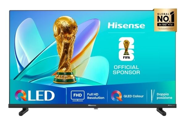 Hisense 32A5Q, 81,3 cm (32"), 1920 x 1080 pikseliä, QLED, Älytelevisio, Wi-Fi, musta