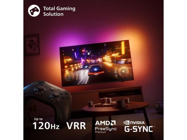 Philips Ambilight 48OLED760/12, 121,9 cm (48"), 3840 x 2160 pikseliä, OLED, Älytelevisio, Wi-Fi, Harmaa