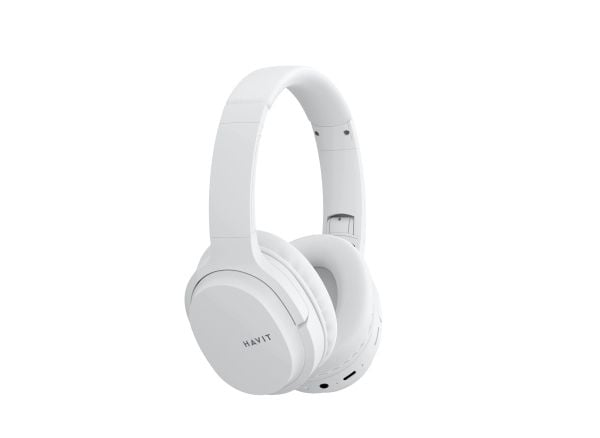 Havit 6939119027124, Ledning & Trådløs, Musikk/hver dag, 187 g, Hodetelefoner, Hvit