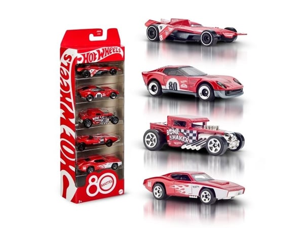 Hot Wheels Basics Mattel 80th 5 Pack