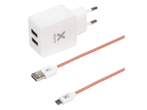 Xtorm CX003, Universell, Innendørs, 3,4 A, Rød, Hvit, 1 m