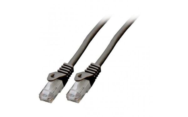 Mercodan Patchkabel KAT6 UTP, Sort, 1,5m, Halogenfri, 2x4xAWG24 LSZH, Polybag, CCA, 1,5 m, Cat6, U/UTP (UTP), RJ-45, RJ-45, Sort