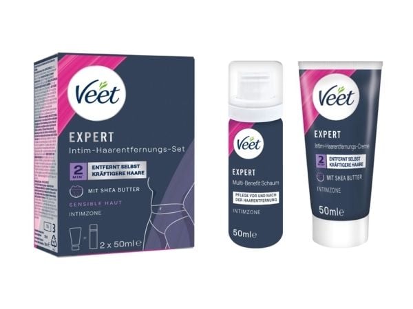 Veet Expert Intimate Hair Removal Kit Depilatory Cream For The Intimate Area