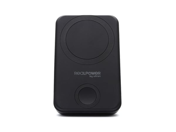 RealPower 444408, 10000 mAh, Trådløs lading, Sort