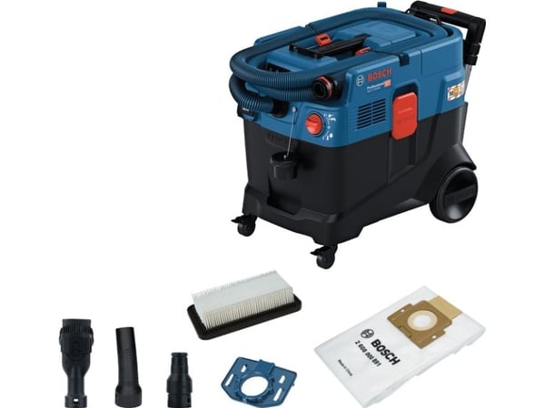 Bosch GAS 12-40 MA Professional, 1200 W, Sylindervakuum, Tørr & våt, Combi, 40 l, Filtrering
