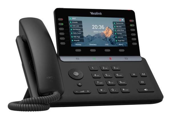 Yealink -SIP-T85W, IP Phone, musta, Langaton ja lankaluuri, Vastaanotto, 1000 entries, Painikkeet