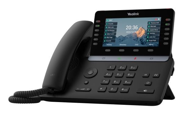 Yealink -SIP-T85W, IP Phone, musta, Langaton ja lankaluuri, Vastaanotto, 1000 entries, Painikkeet