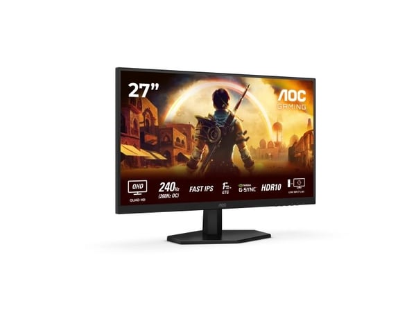 AOC G4 Q27G42ZE, 68,6 cm (27"), 2560 x 1440 piksler, Quad HD, LCD, 1 ms, Svart, Rød