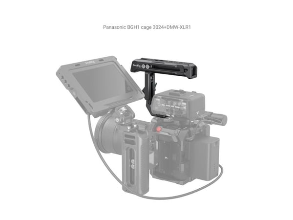 SmallRig 3082, Toppgrep, Sort, Aluminium, 1/4-20, 3/8-16", Sony XLR-K1M / K2M / K3M and Panasonic DMW-XLR1 / XLR2, 40 mm