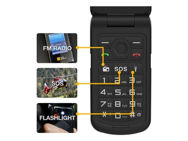 AGM M10, Simpukka, Kaksois-SIM, 6,1 cm (2.4"), Bluetooth, 1200 mAh, musta